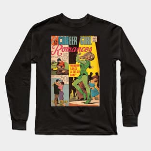 Vintage Romance Comic Book Cover - Career Girl Romances Long Sleeve T-Shirt